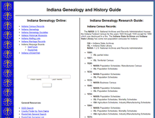 Tablet Screenshot of indianagenealogysearch.com